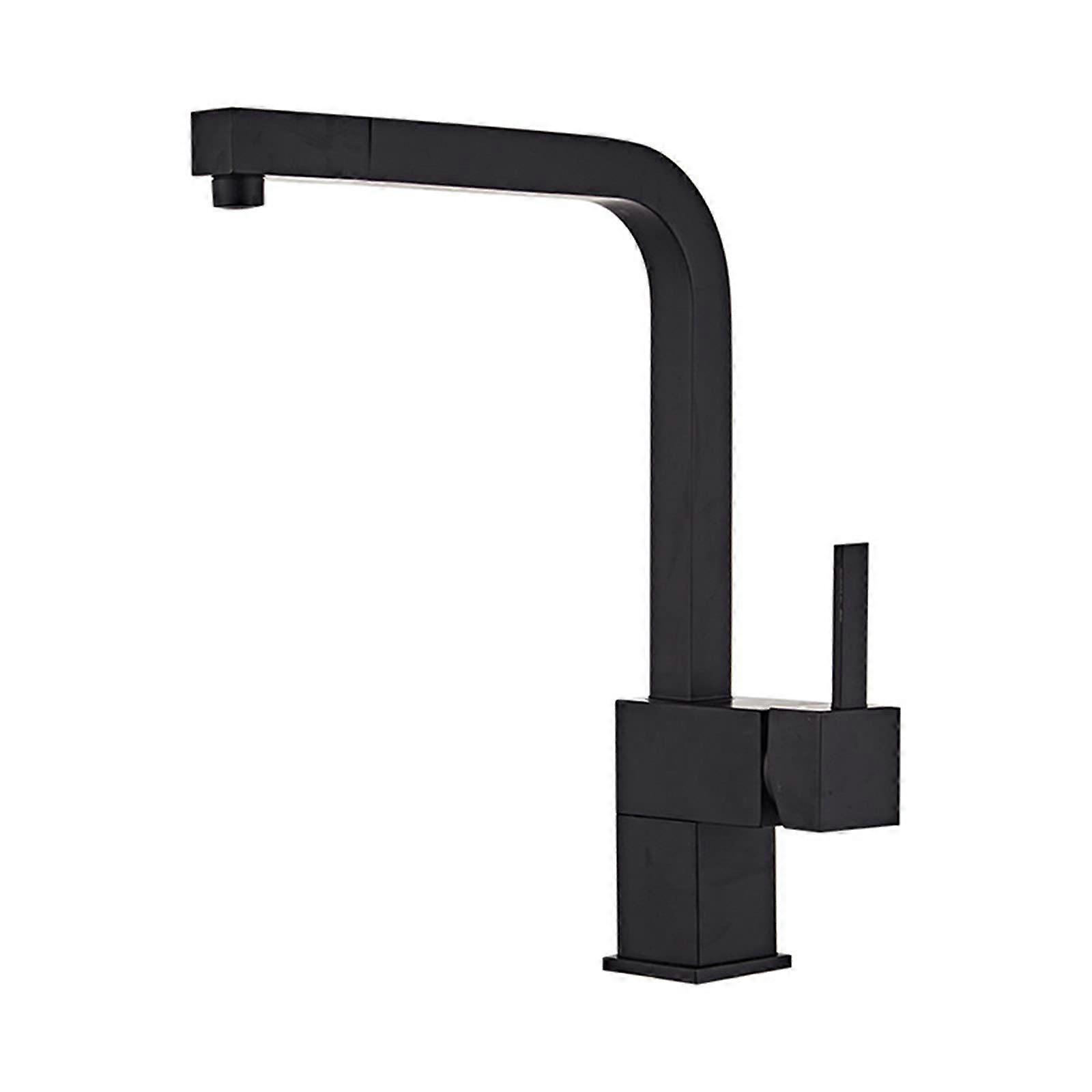 Black Kitchen Faucet with Pull Down Sprayer, Brass Dual Mode Outlet Kitchen Sink Tap