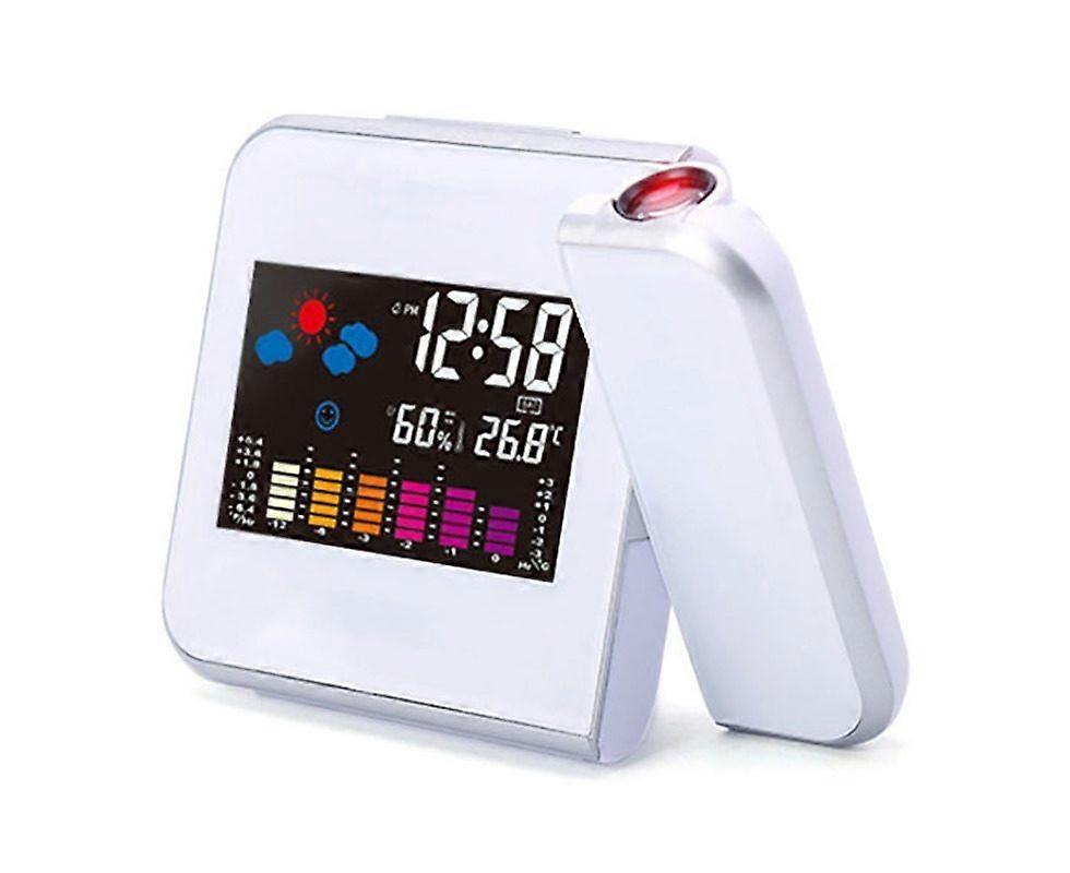 Stylish Creative Electronic Clock with Weather Forecast & Air Quality Display - Vibrant 8190 Color Screen