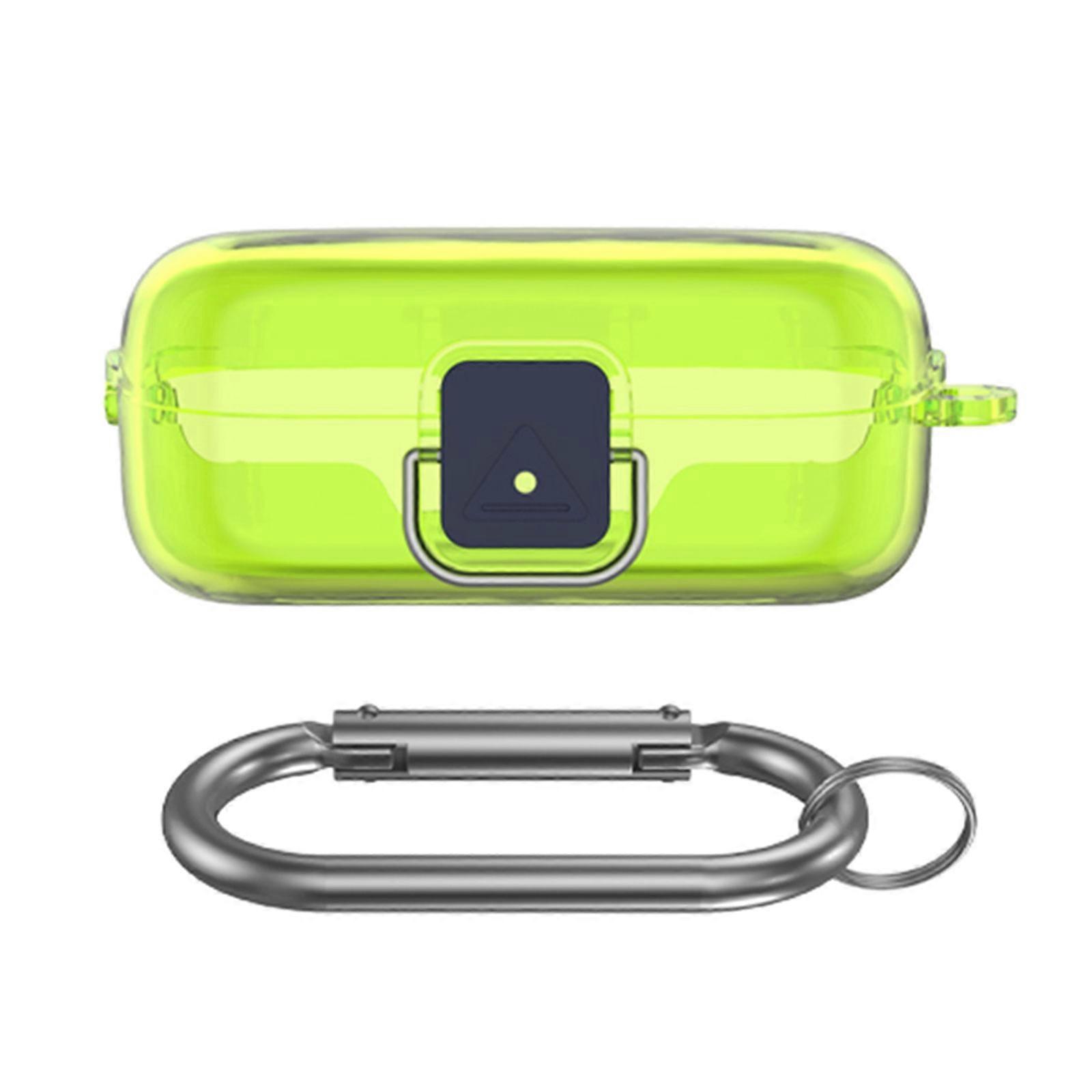 Earbud Scratchproof Case Shockproof Skin Wrap for WF-C510 Dustproof Enclosure Housing Washable Soft Sleeve Enhances Grip Transparent yellow