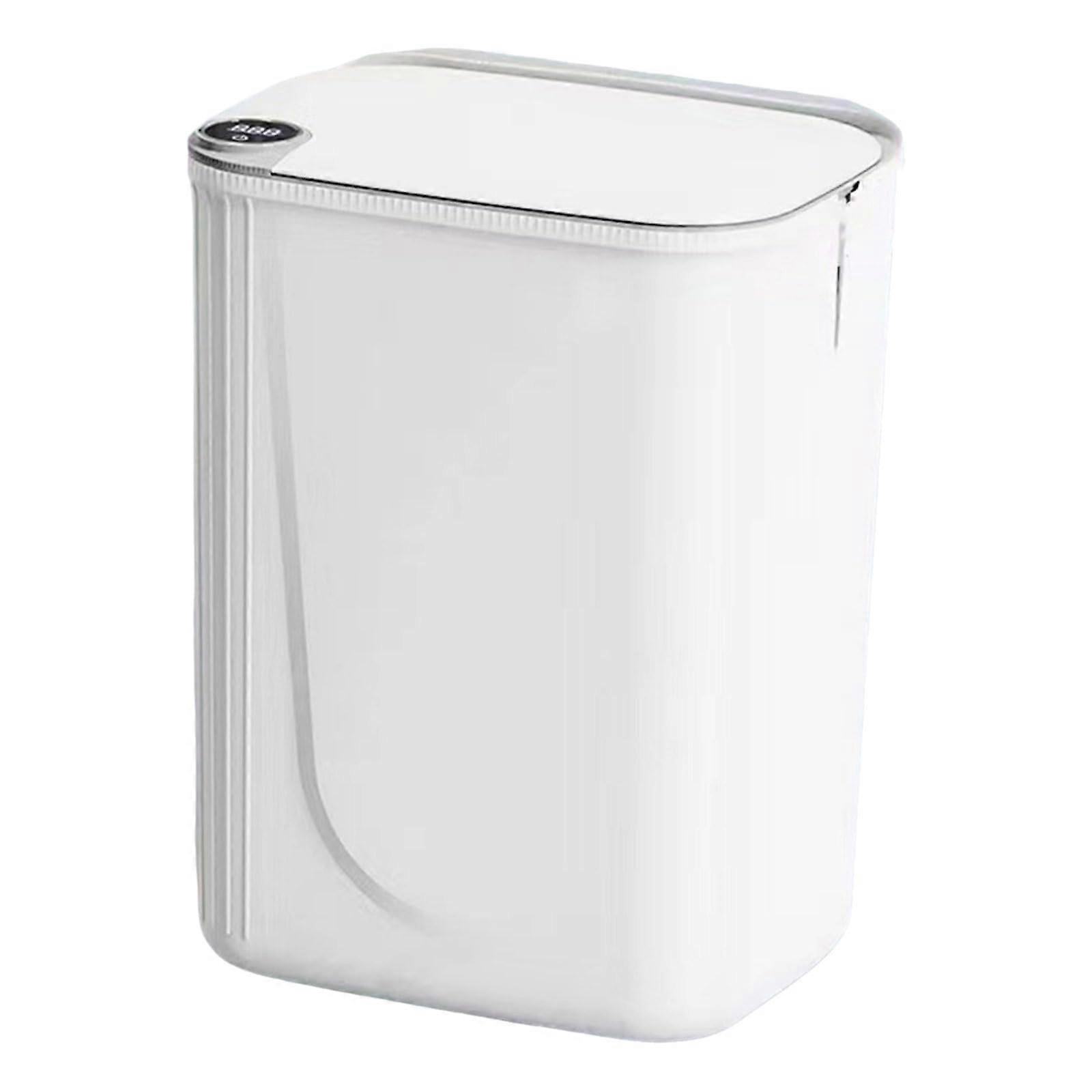 Bathroom Trash Can Automatic Bagging Electronic Trash Can Narrow Seam Garbage Bucket for Home