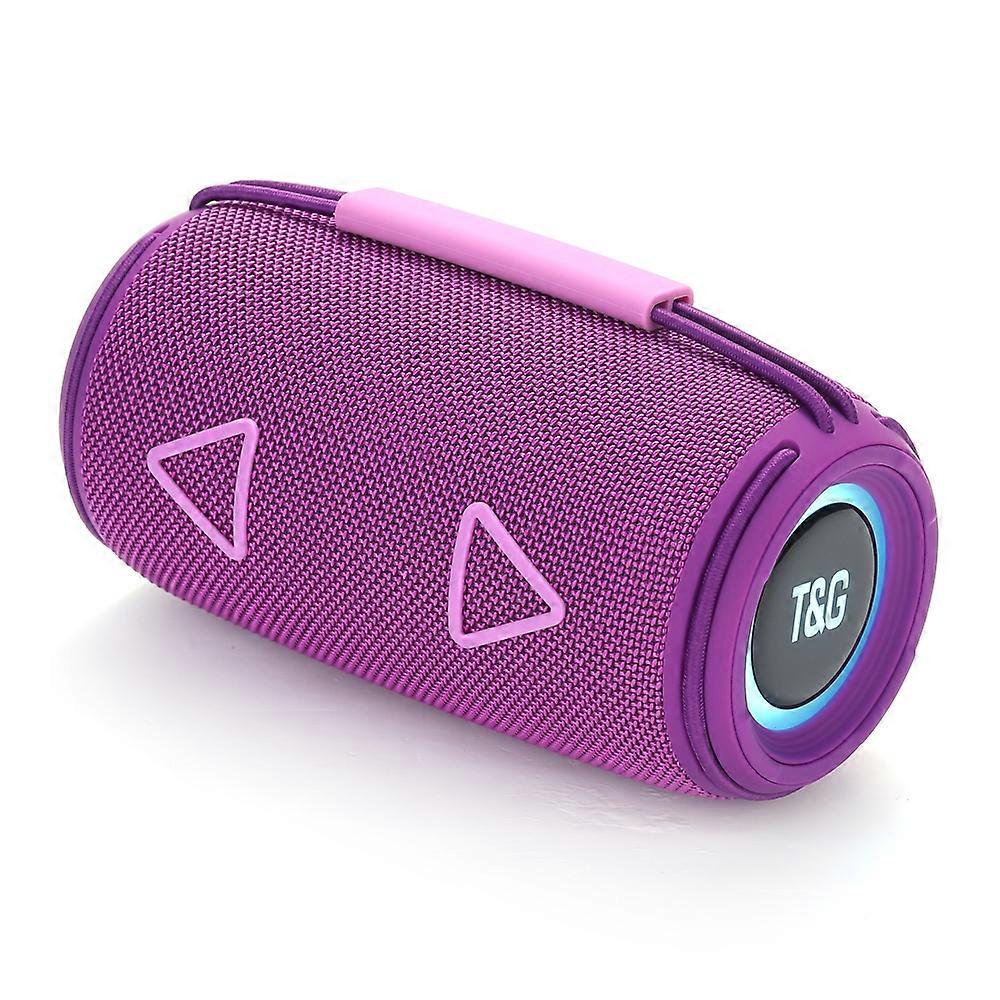 T&G TG-657 Portable Wireless 3D Stereo Subwoofer Bluetooth Speaker Support FM / LED Atmosphere Light