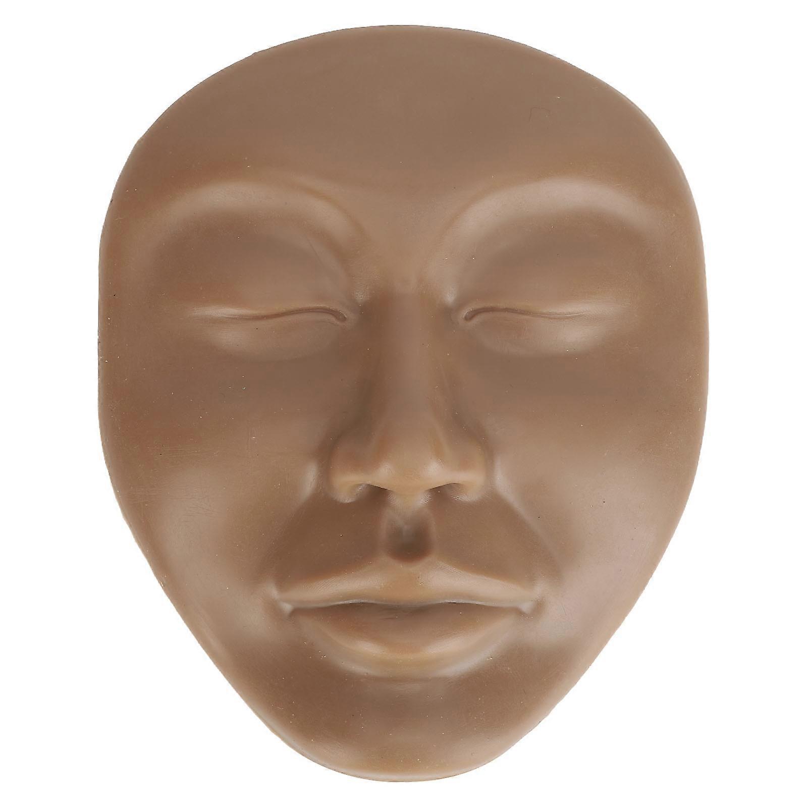 5D Makeup Practice Solid Silicone Elastic Soft Microblading Supplies Face Eyes Makeup Mannequin