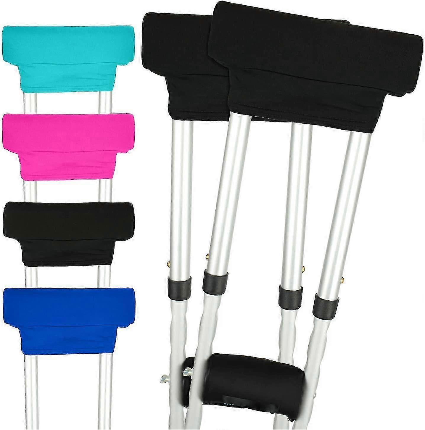 crutch pads - padding for walking arm crutches - universal underarm padded forearm handle pillow covers for hand grips - soft foam armpit bariatric ac