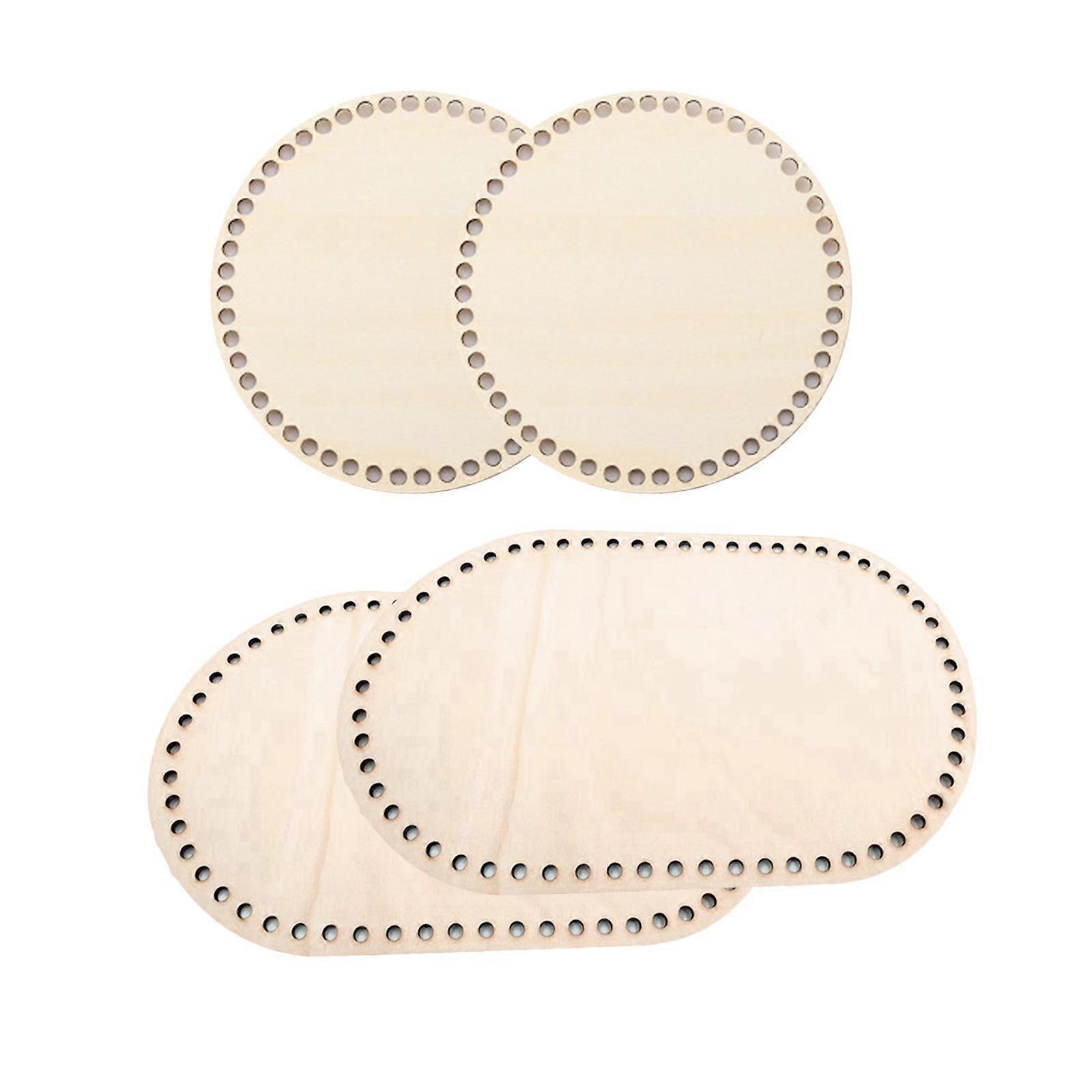 Wood Basket Bottom Bottom Base Shaper Pad Cushion DIY 4x for Craft Creation Set
