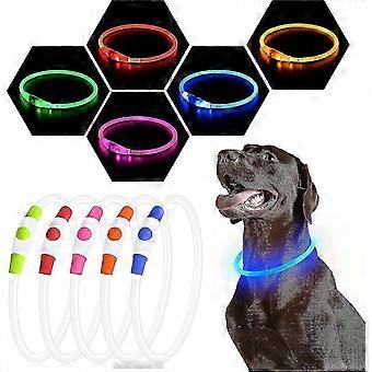 Usb Rechargeable Led Necklace Lighted Up Safety Bracelet Glowing Necklace Glow In The Dark Super Bright