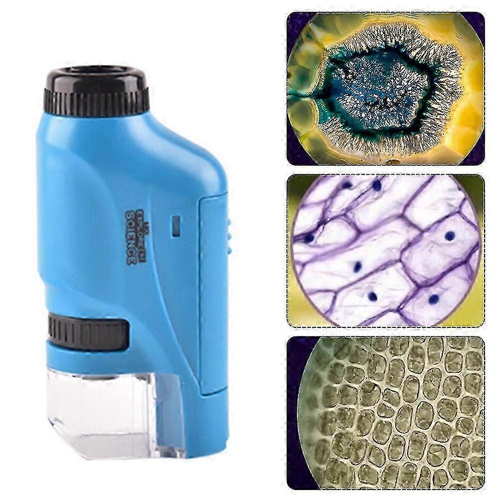 Handheld Microscope 60-120x Pocket Microscope LED Light Portable Mini Microscope