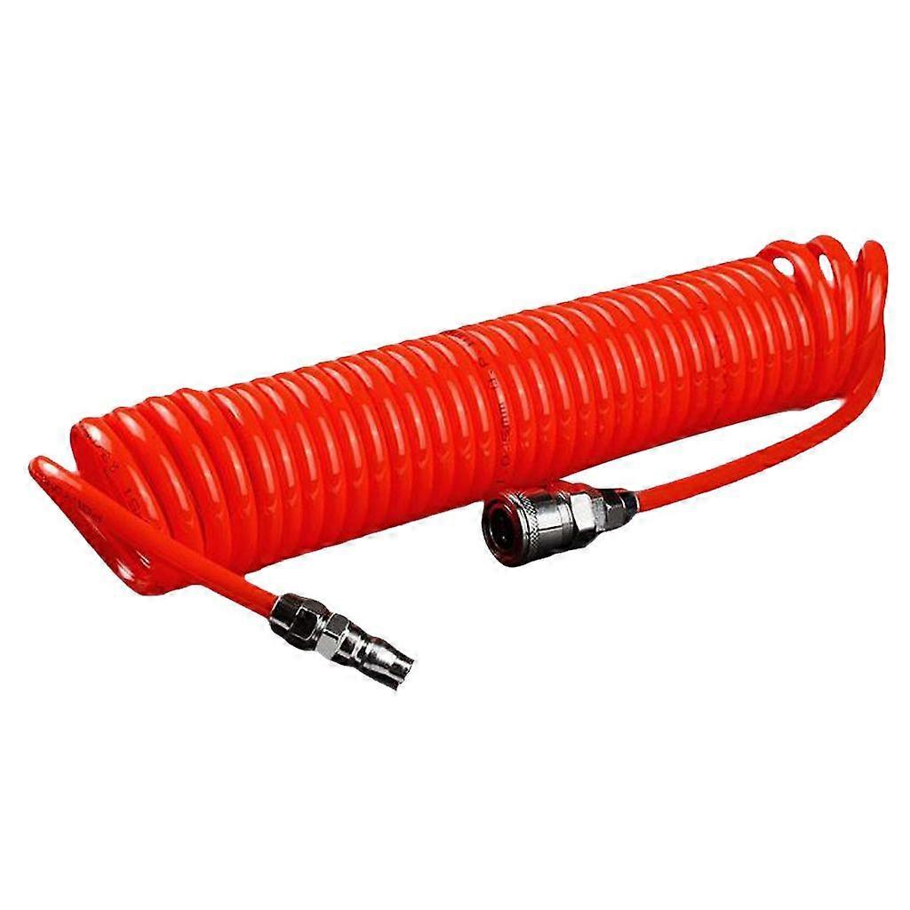 6M 12 x 8mm Recoil Hose Portable Polyurethane Coil Hose for Air Compressor