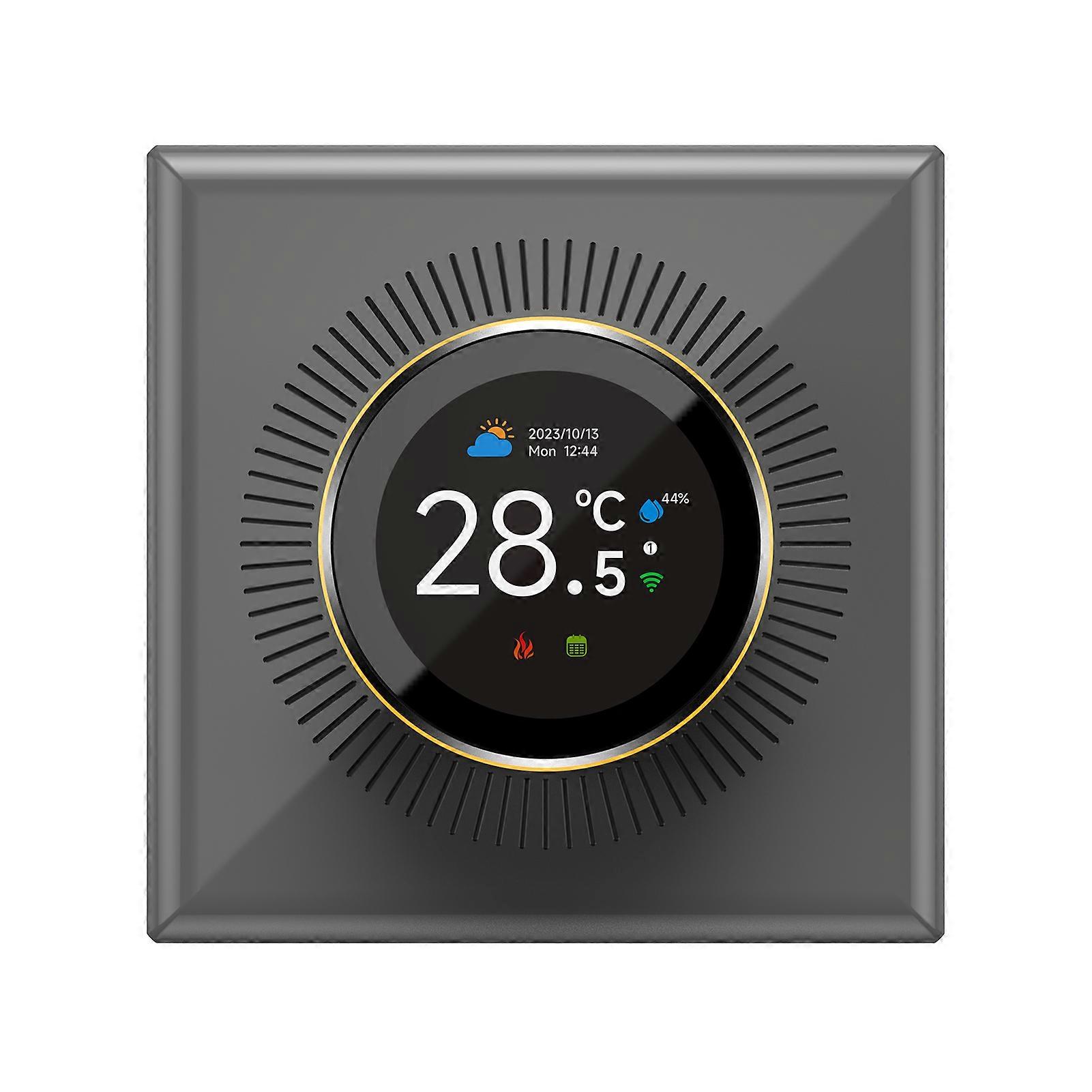 TUYA Smart Thermostat Home 1.32'' Screen WIFI Temperature Controller with 7 Ambient Lights for Water/Electric Floor/Gas Water Boiler Heating