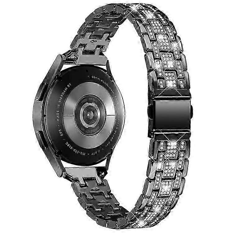 Compatible For Watch Band Rhinestone Decor Double Snap Smart Watch Strap Samsung Galaxy Watch7 44mm / 40mm