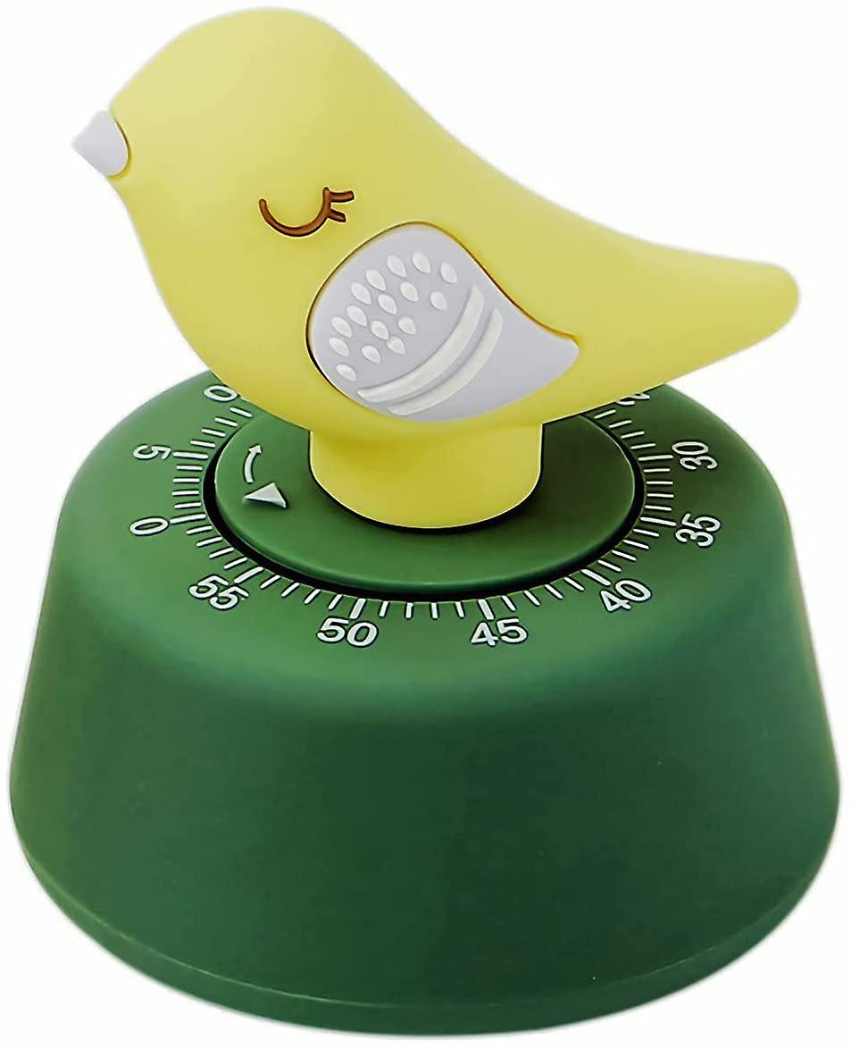 Mechanical Kitchen Timer,cute Bird Timer For Kids,wind Up 60 Minutes Manual Countdown Timer