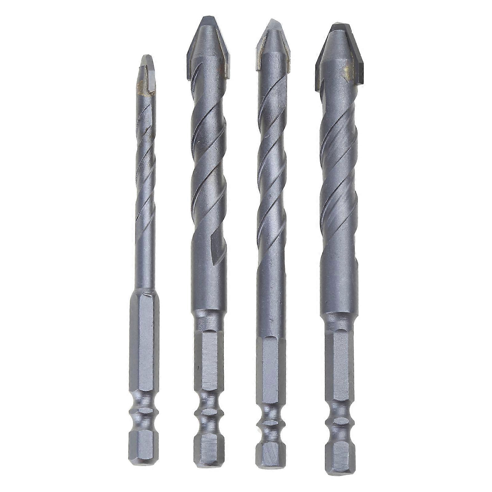 4pcs Strong Drilling Tool Set Multifunction Eccentric Drill Bit for for Home Projects Repair Various Applications Multicolor