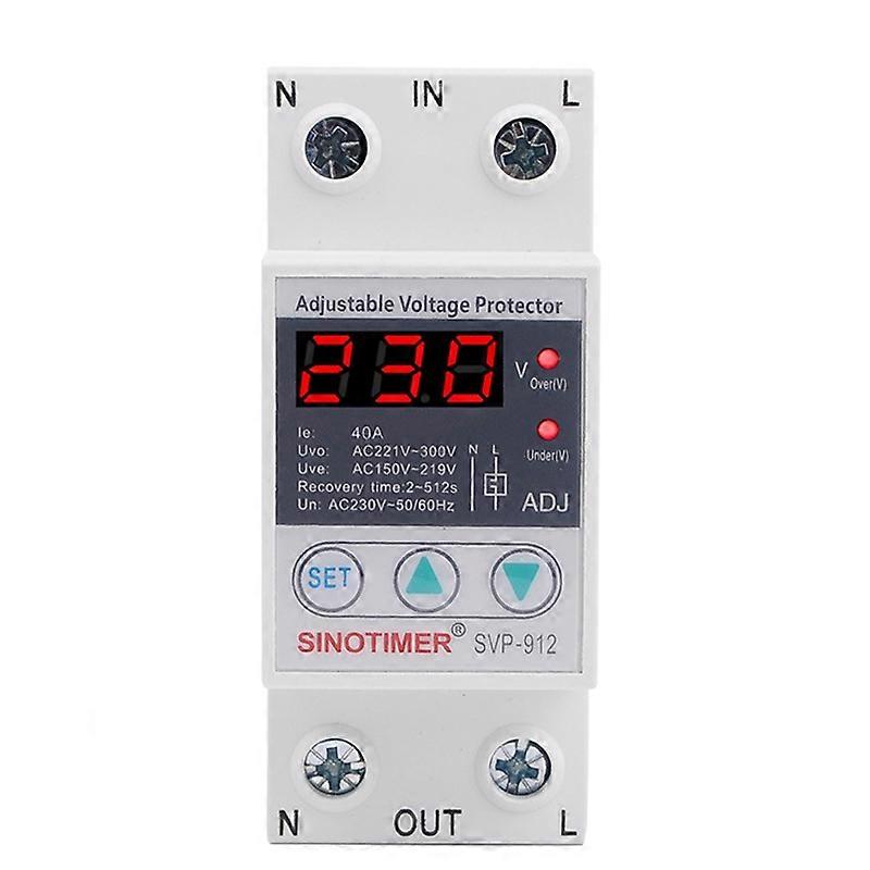 SINOTIMER SVP-912 Adjustable Self-resetting Intelligent Under-voltage Protector, Current: 40A
