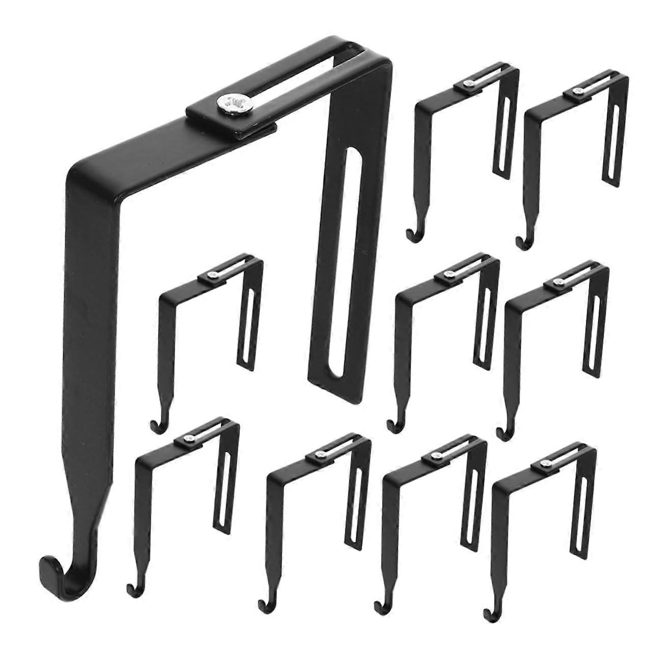 Adjustable Cubicle Hooks Pcs Door Hanger Hooks for Clothes Metal Partition Hangers Easy to Install Fit Cabinet Doors