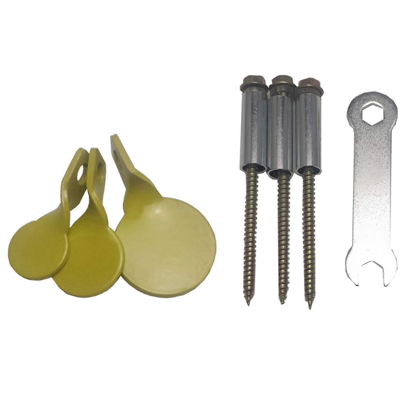 Spinner Plinking Target 3 Pcs 3mm Thickness Stainless Steel Material for Practice, 3 Sizes