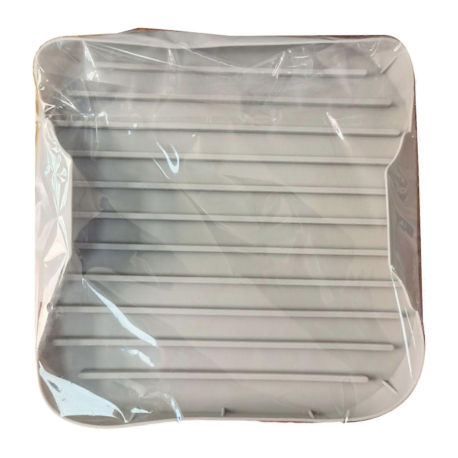 Food Grade Silicone Microwave Bacons Cooker With Greases Tray For Crispy Bacons Silicone Bacons Cooker for Microwave Grey
