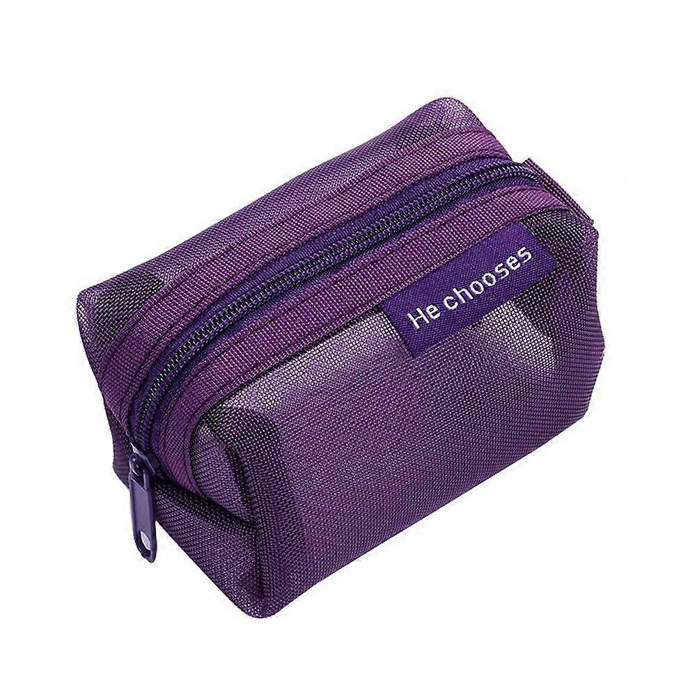 Lipstick Holder, Multi-Color Cube Shape Nylon Cosmetic Bag for Travel – Compact & Lightweight with Waterproof Protection