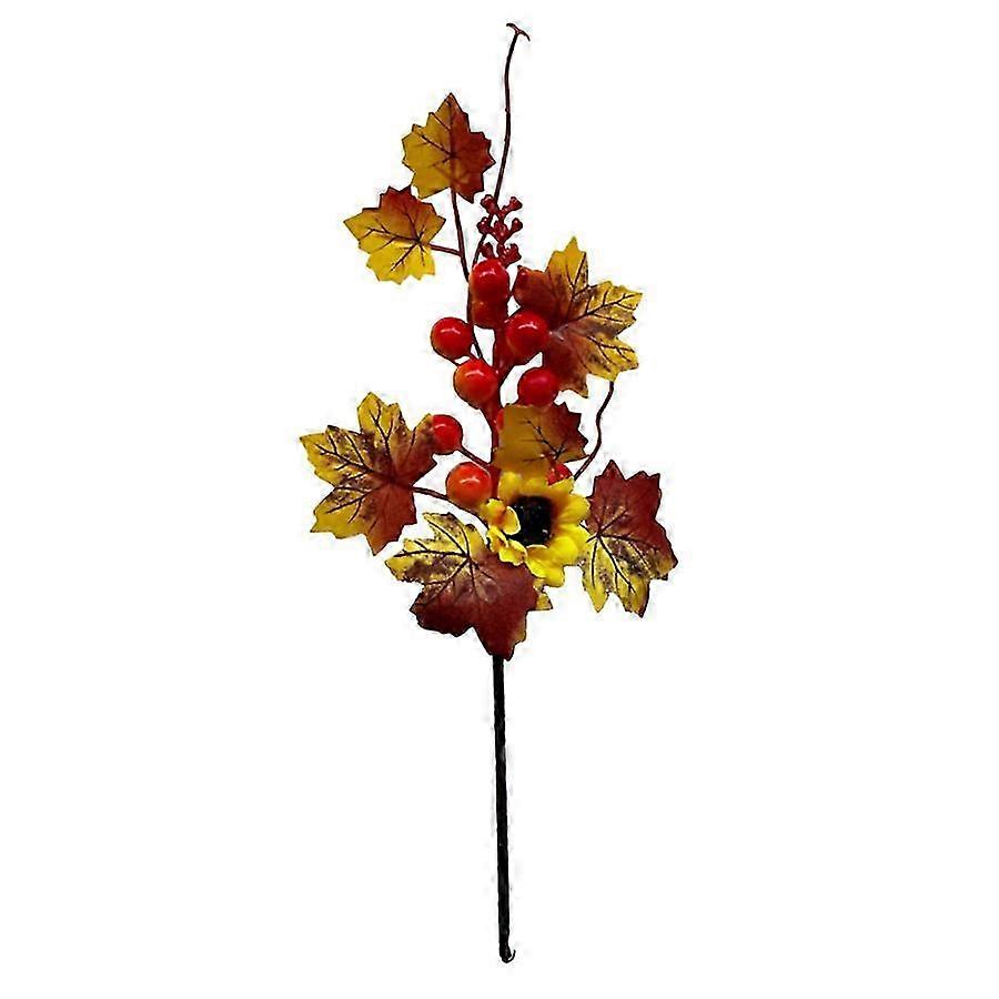 DIY Home Decor Artificial Pumpkin & Maple Leaf Picks 2025