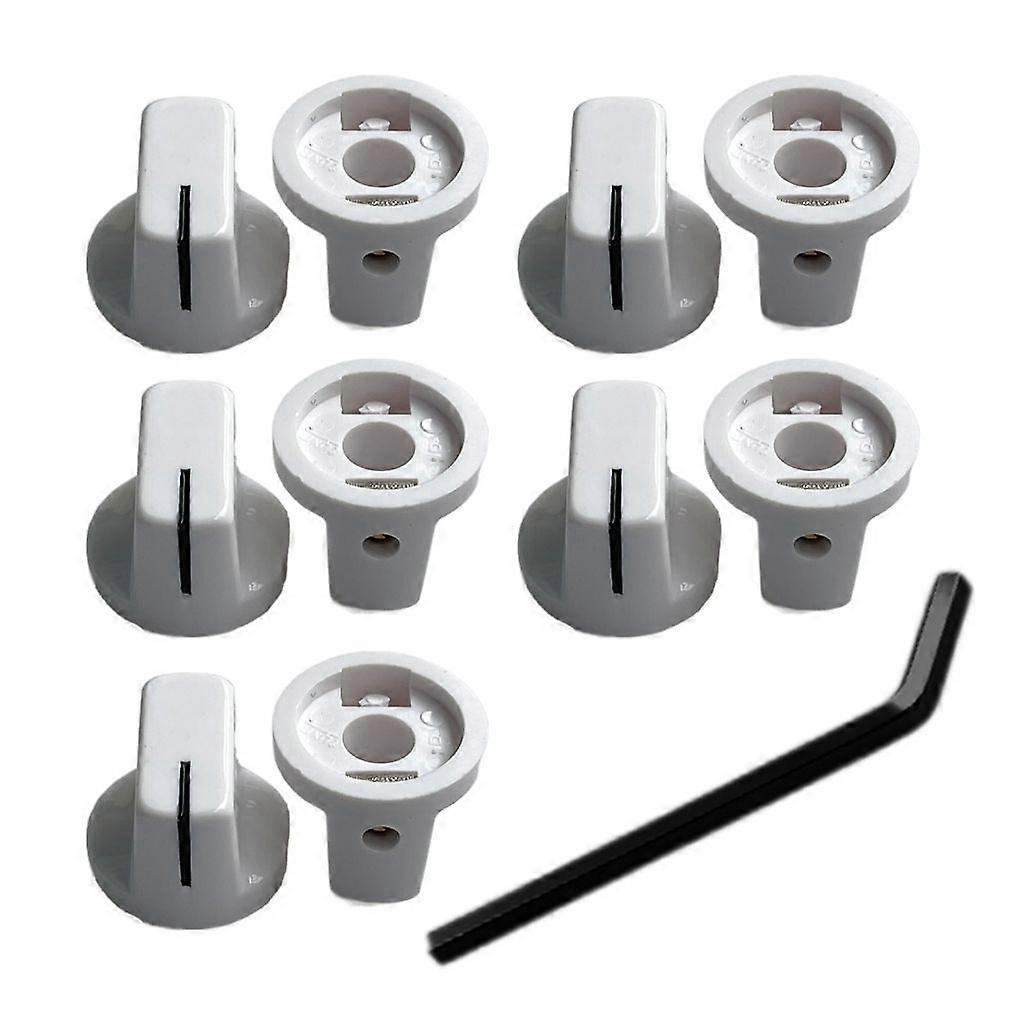 10Pcs Plastic Flush Head Guitar Knobs Guitar Amplifier Effect Pedal Knobs