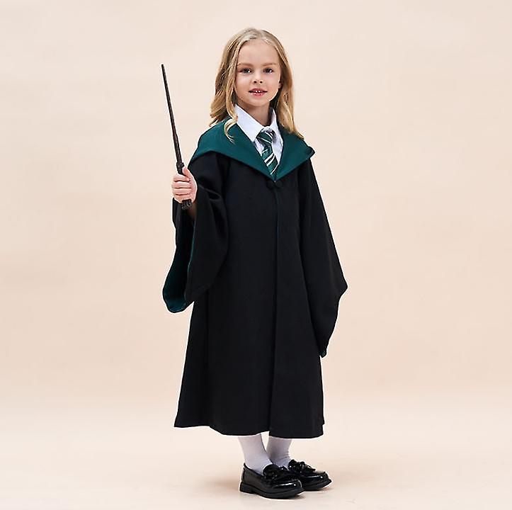 thumbnail image 2 of Harry Potter Hogwarts Robe – Adult & Child Costume – Gryffindor / Slytherin Style – With Free Gifts 2 of 4