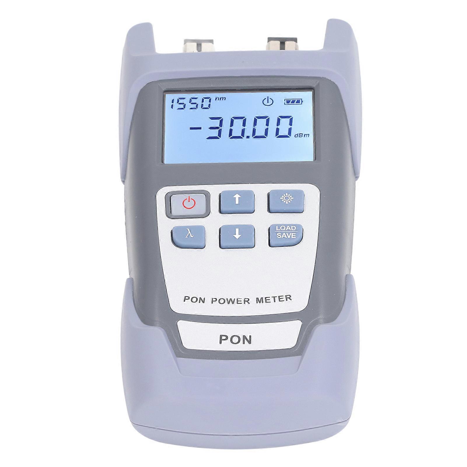 Optischer Glasfaser-Leistungsmesser Handheld Hochpräziser PON-Leistungsmesser Glasfaserkabel-Tester mit LCD-Display 