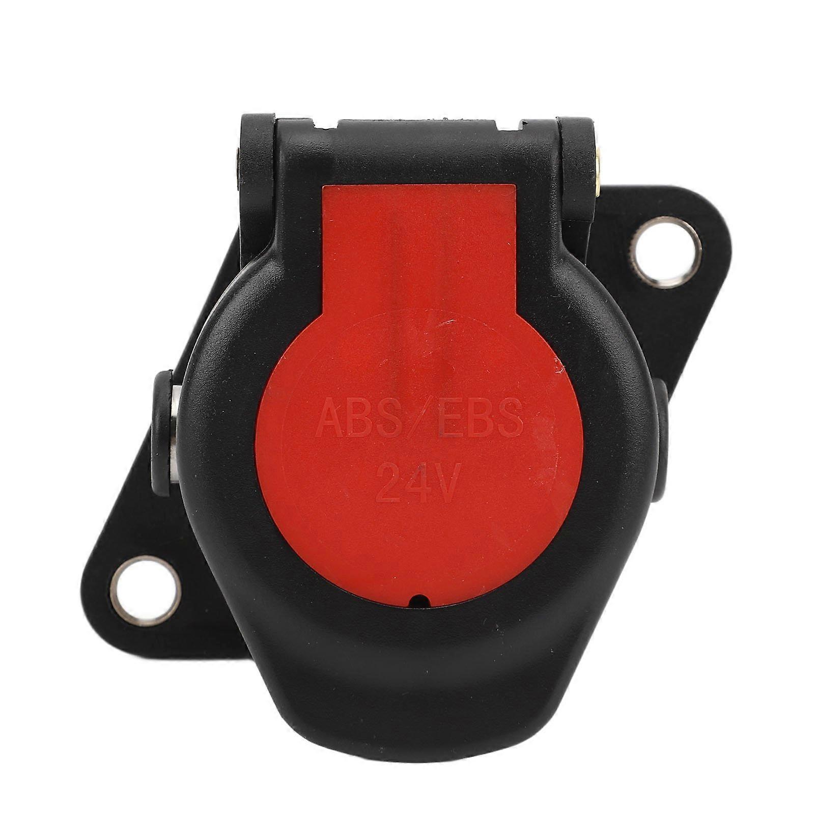 24V Trailer Connector 7 Pin Reliable Connection Wiring Adapter Plug Connector for RV Caravan Boat