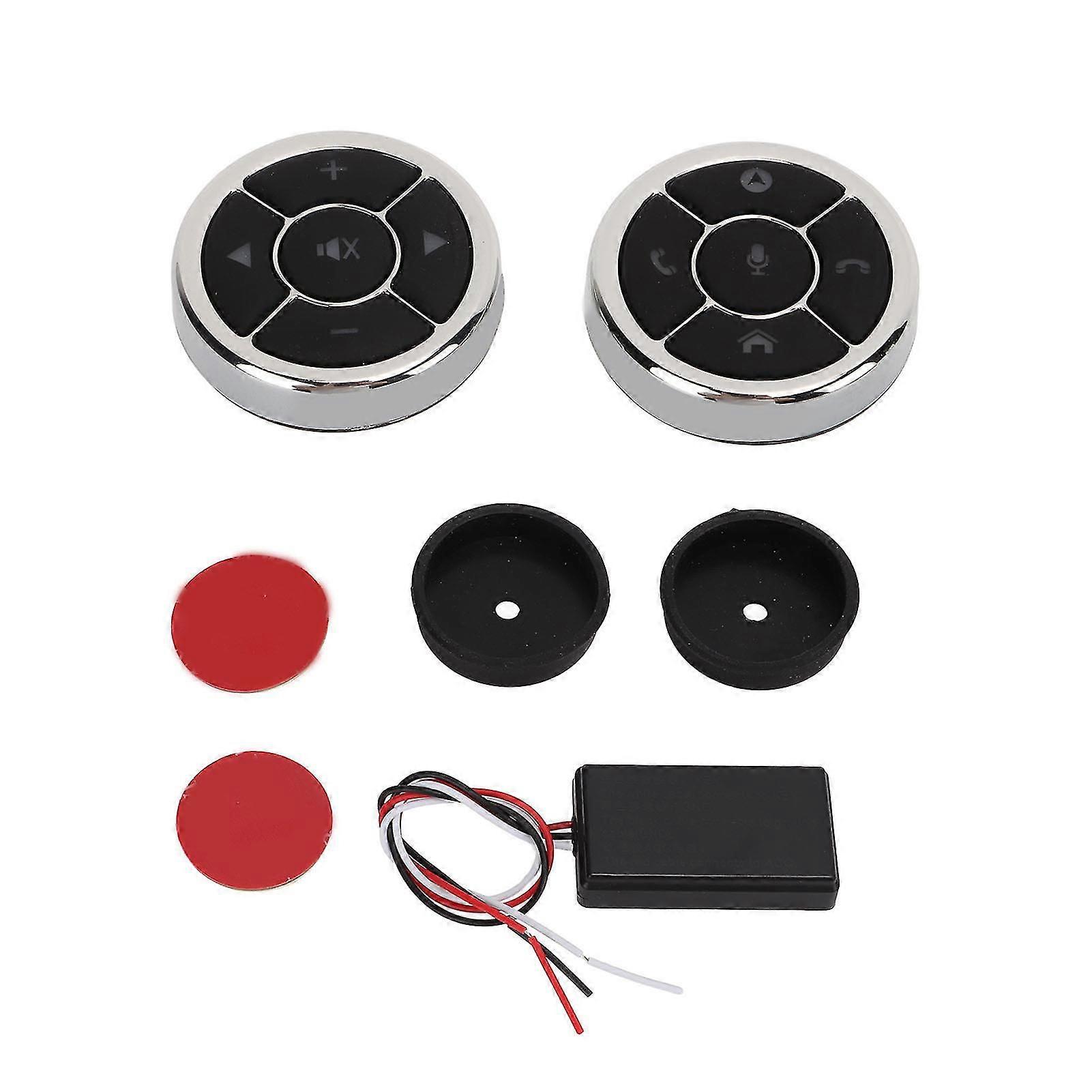 Steering Wheel Multimedia Controller,10 Keys Car Steering Car Bluetooth Remote Controller Car Steering Wheel Control Button World-Class Design
