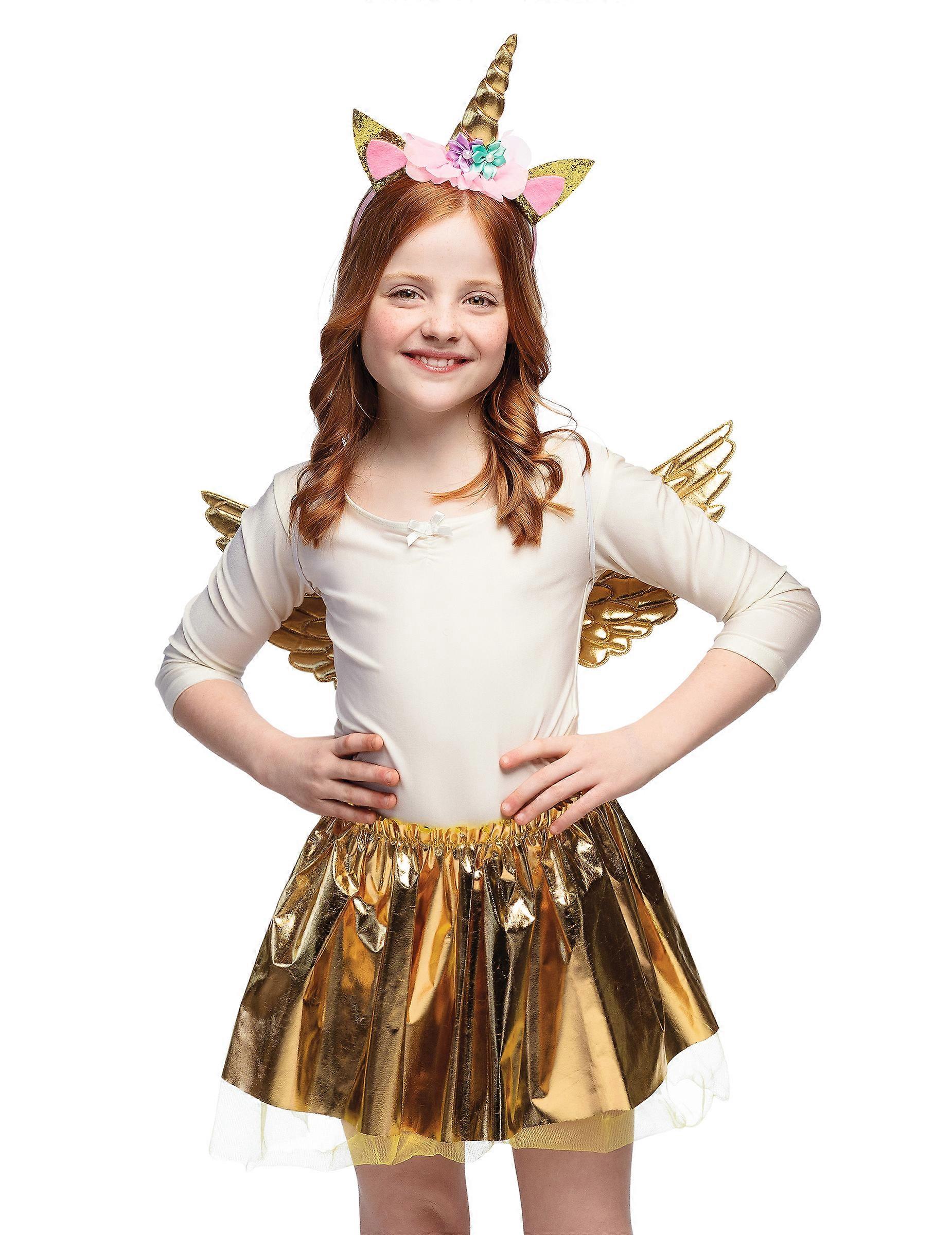 Children's golden unicorn set