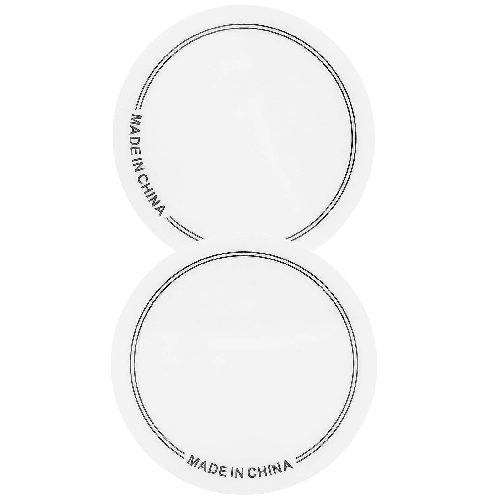 Drum Muffler Pad Drum Head Protector Pad Protects Drumheads for Drummers Easy Installation 2Pcs White