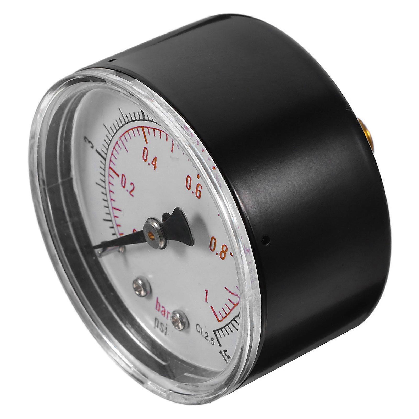 Npt Pressure Gauge Black for Pressure Measure with Easy Readings and Durable Protection