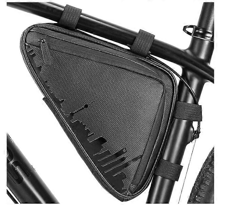 Bike Triangle Frame Bag, Bike Triangle Bag, with Two Side Pockets, 1.5L(Black)