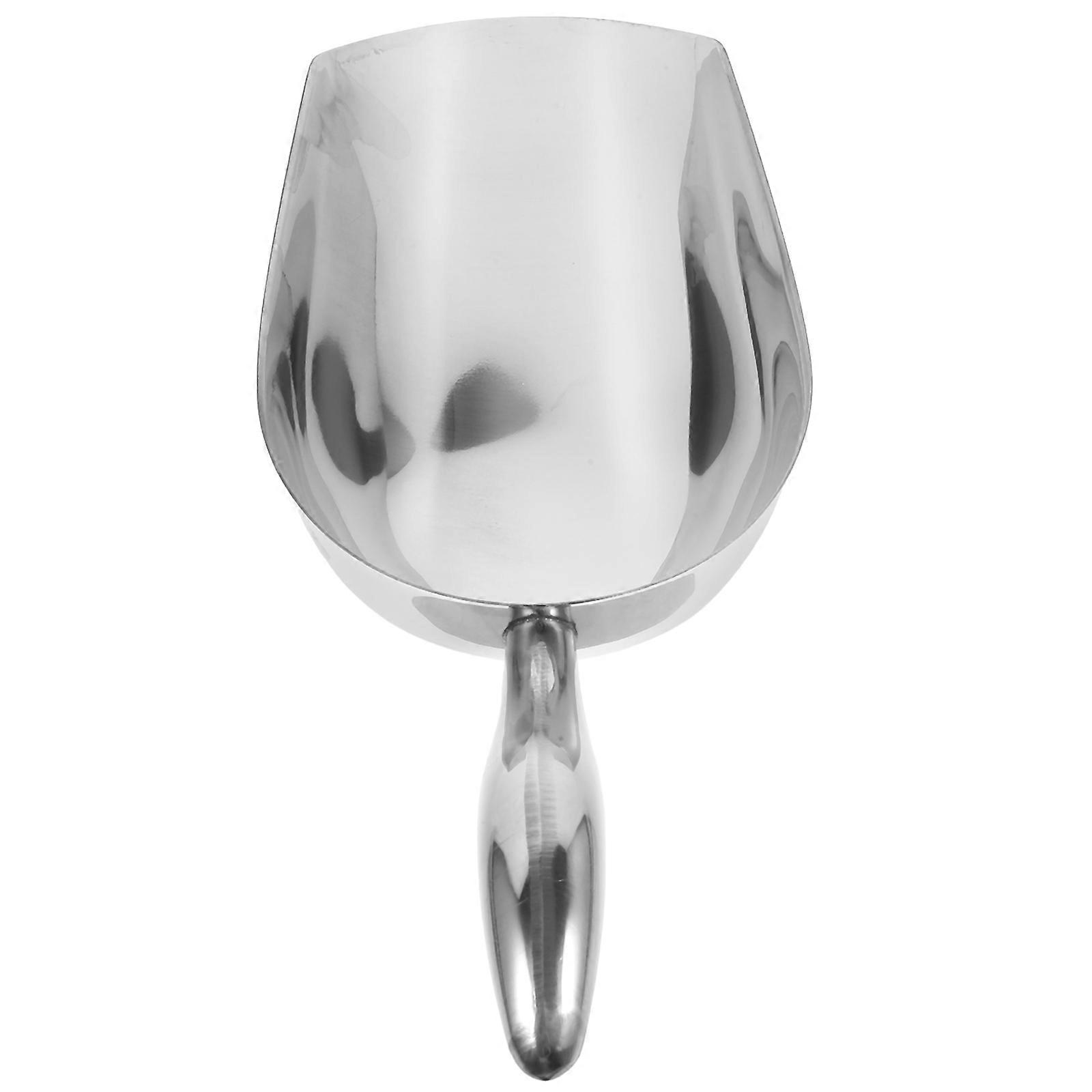 الفولاذ المقاوم للصدأ الثقيلة مغرفة الغذاء للمطبخ, بار واستخدام المطاعم – مقبض مريح للدقيق, الثلج, الحبوب, الحلوى والمكسرات