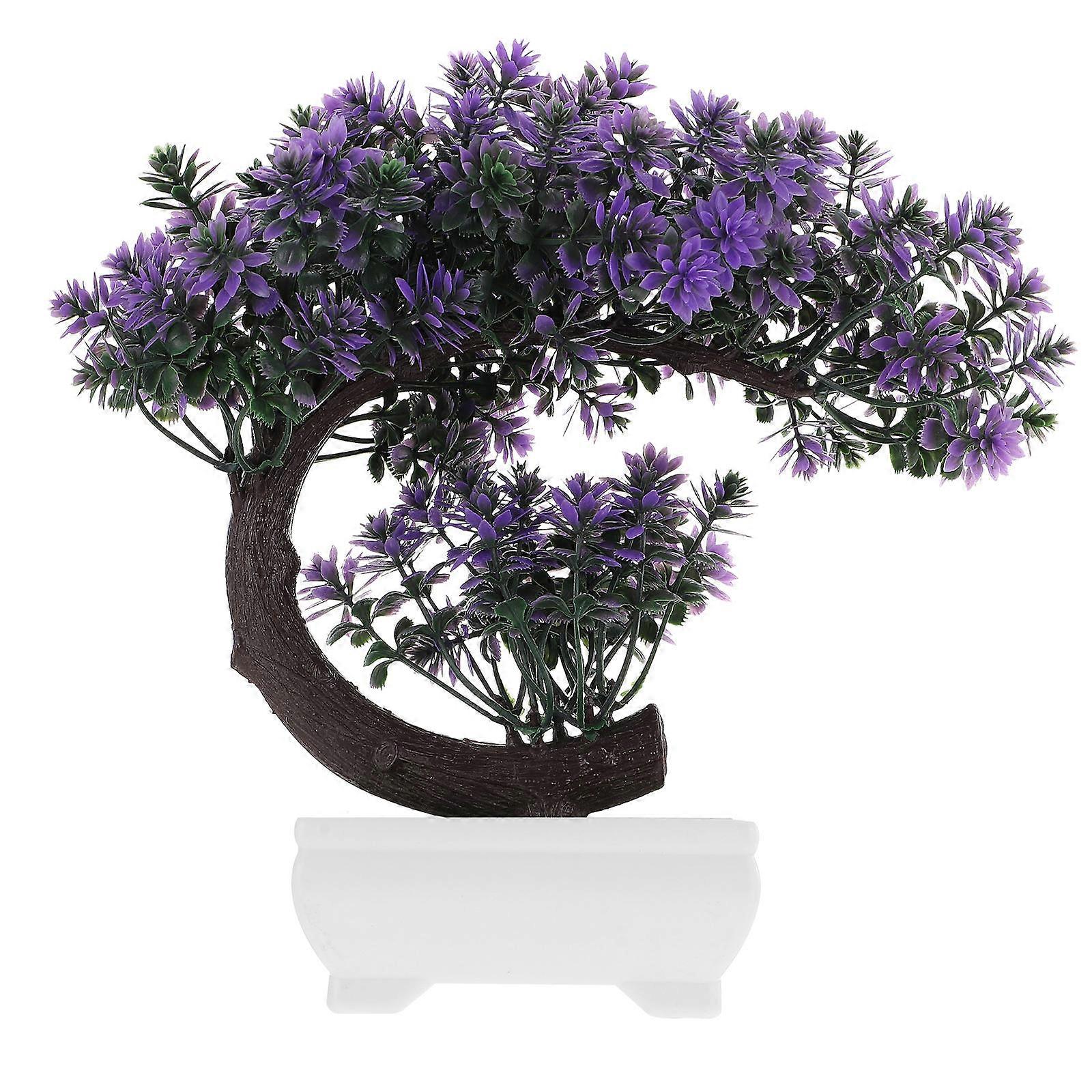 Artificial Bonsai Multi Colored Lifelike Natural Vibe Plastic Artificial Greenery for Decor