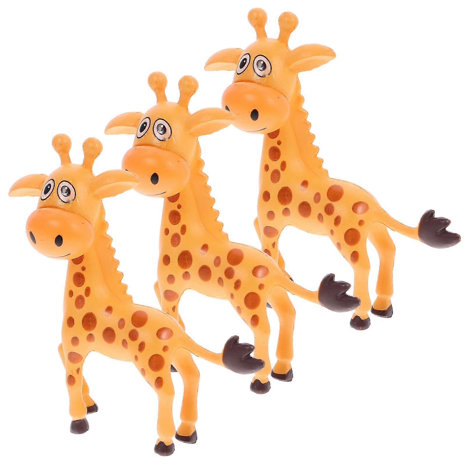 Aquarium Decor Fish Hideout Resin Aquarium Ornament Lifelike Giraffe Shape Fish Tank Decor 6.1X5.2X1.5CM Long-Term Use 3Pcs