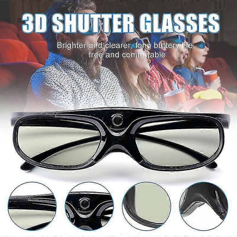 Active DLP Link 3D Glasses Compatible with Optama/ Acer/ BenQ/ ViewSonic Projectors Glasses