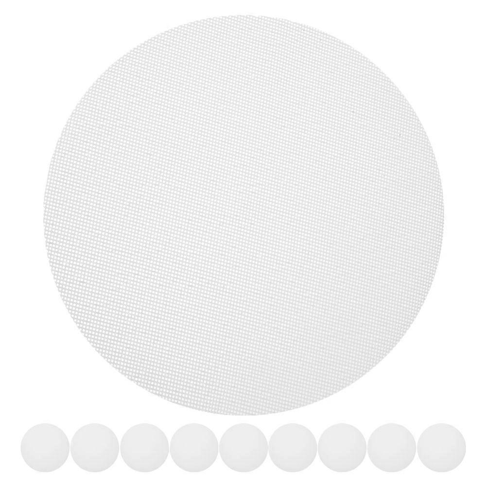 Dumpling Liners Silicone Round Non-Stick Reusable Heat-Resistant Breathable Mesh Cooking Tools 27.00X27.00X0.10CM 10Pack