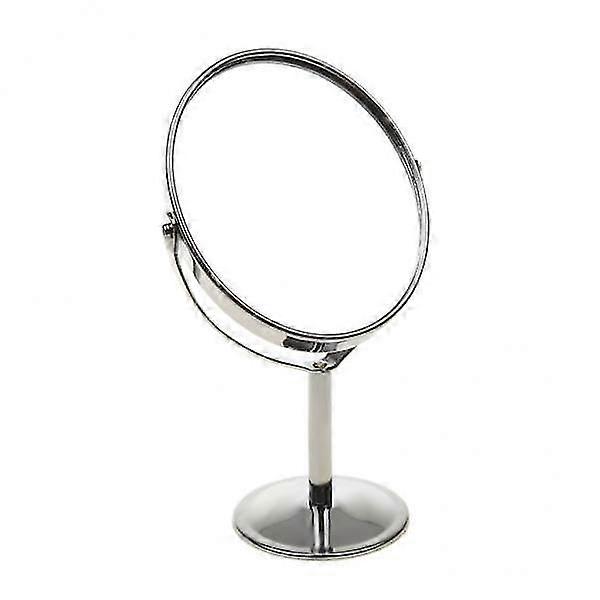 4xDouble-Sided Makeup Cosmetic Mirror Normal Magnifying Stand Mirror Ellipse