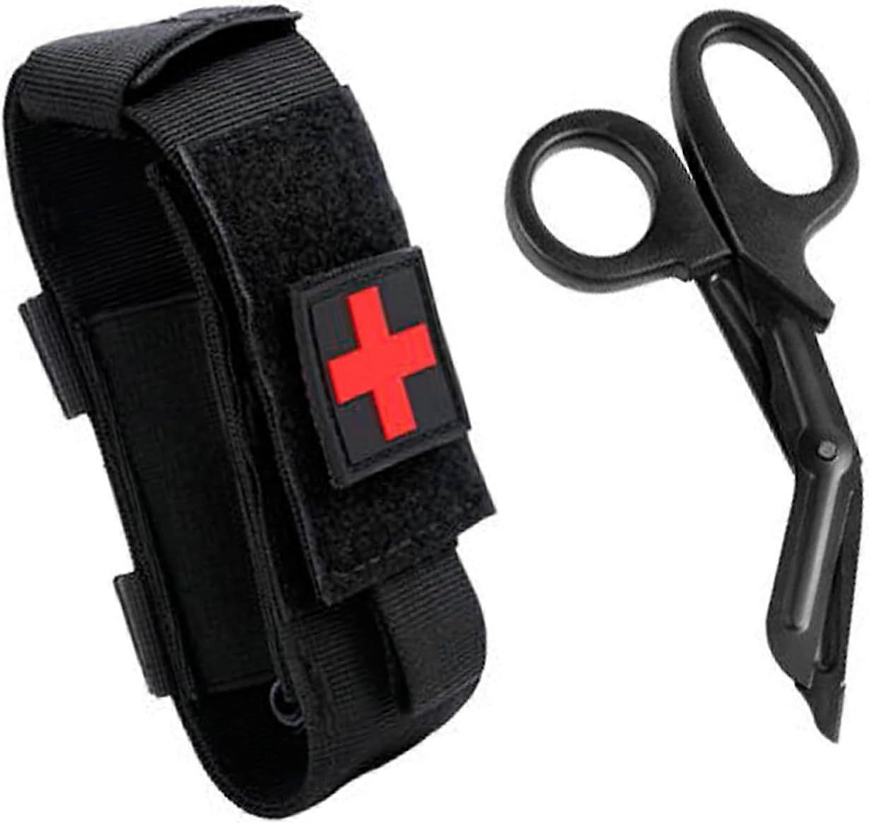 2025 Latest Model Upgrade Tourniquet Pouch with Shear, Molle Tourniquet Holder,