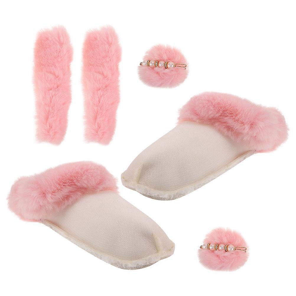 Warm Shoes Liners Plush Inserts Replacement For Outdoor Activities Pink Size 42-43 1Set