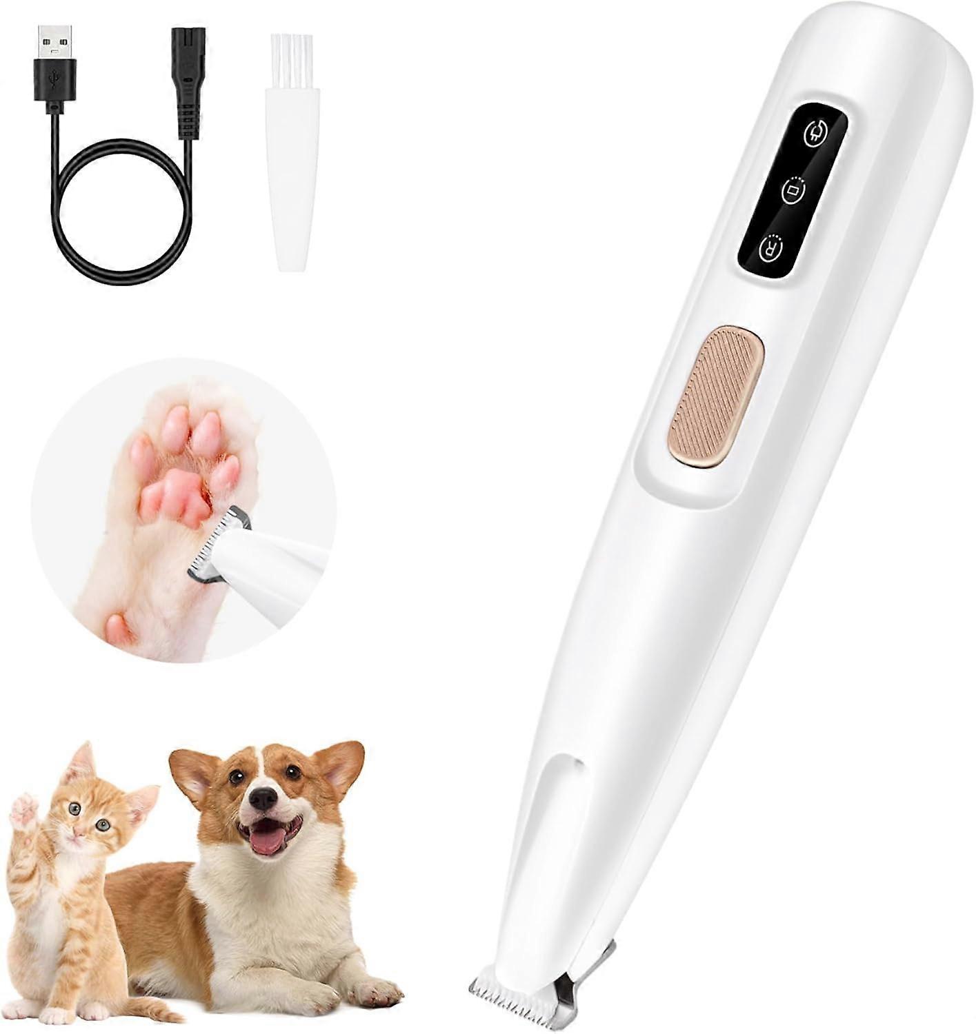 Pet claw trimmer, rechargeable