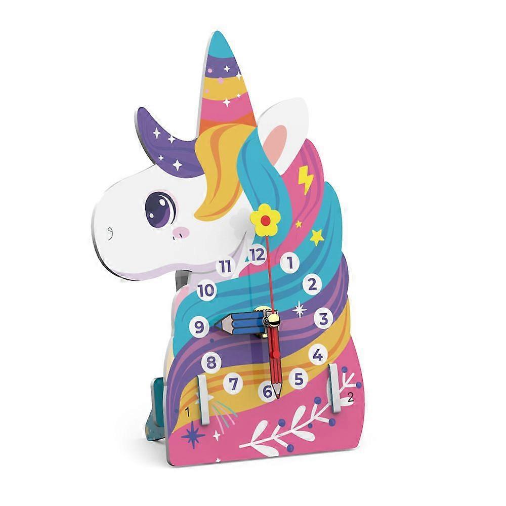 Kids DIY Clock Science Kit Toy Craft Kits