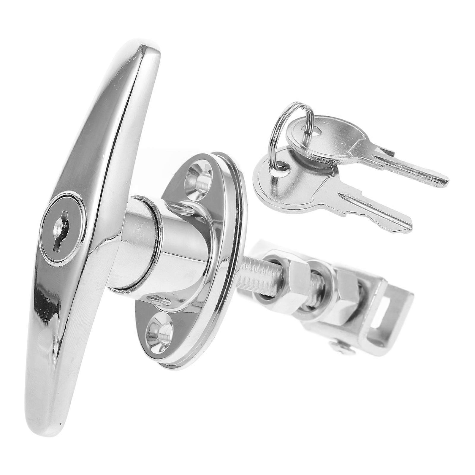 Here's a refined and professional product description based on your input:

 

**High Hardness Zinc Alloy Cabinet Lock with Key Handle – Security