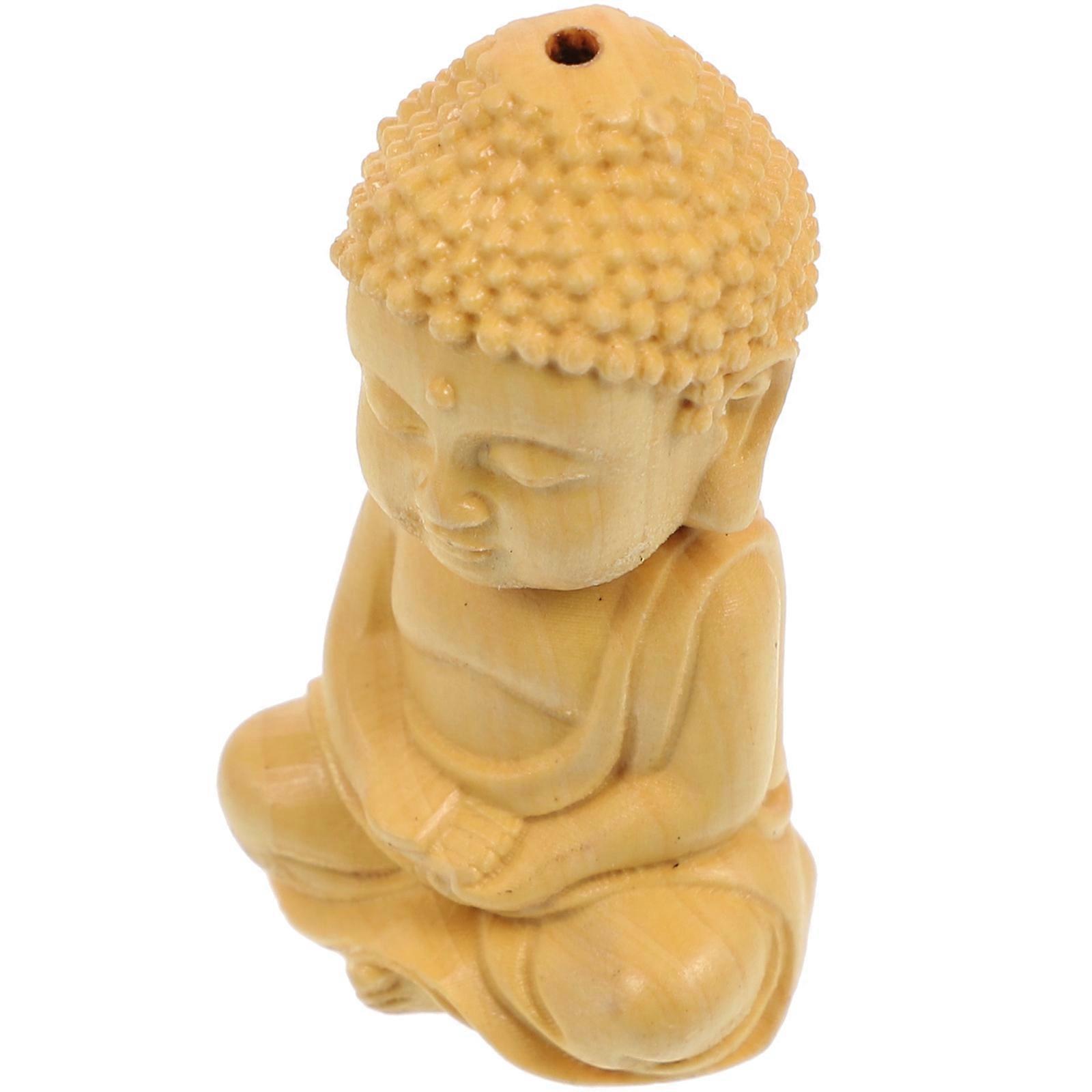 Buddhist Statue Miniature Statue Shape Family present Khaki 4x2cm Ornament 1Set