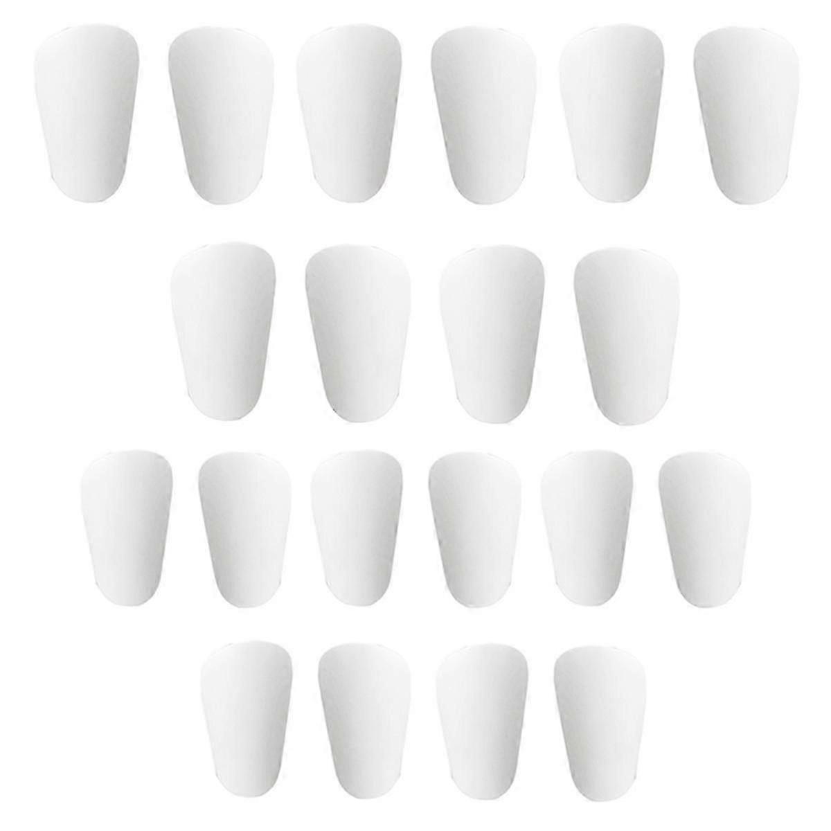 Customizable Sublimation Soccer Shin Guards for Adults & Teens - 10 Pairs, White