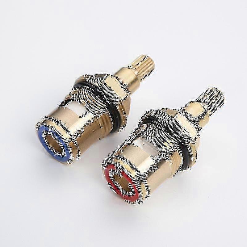 Brass Disc Tap Hot Cold Replacement Taps Suitable for Bathroom Kitchen 2pcs