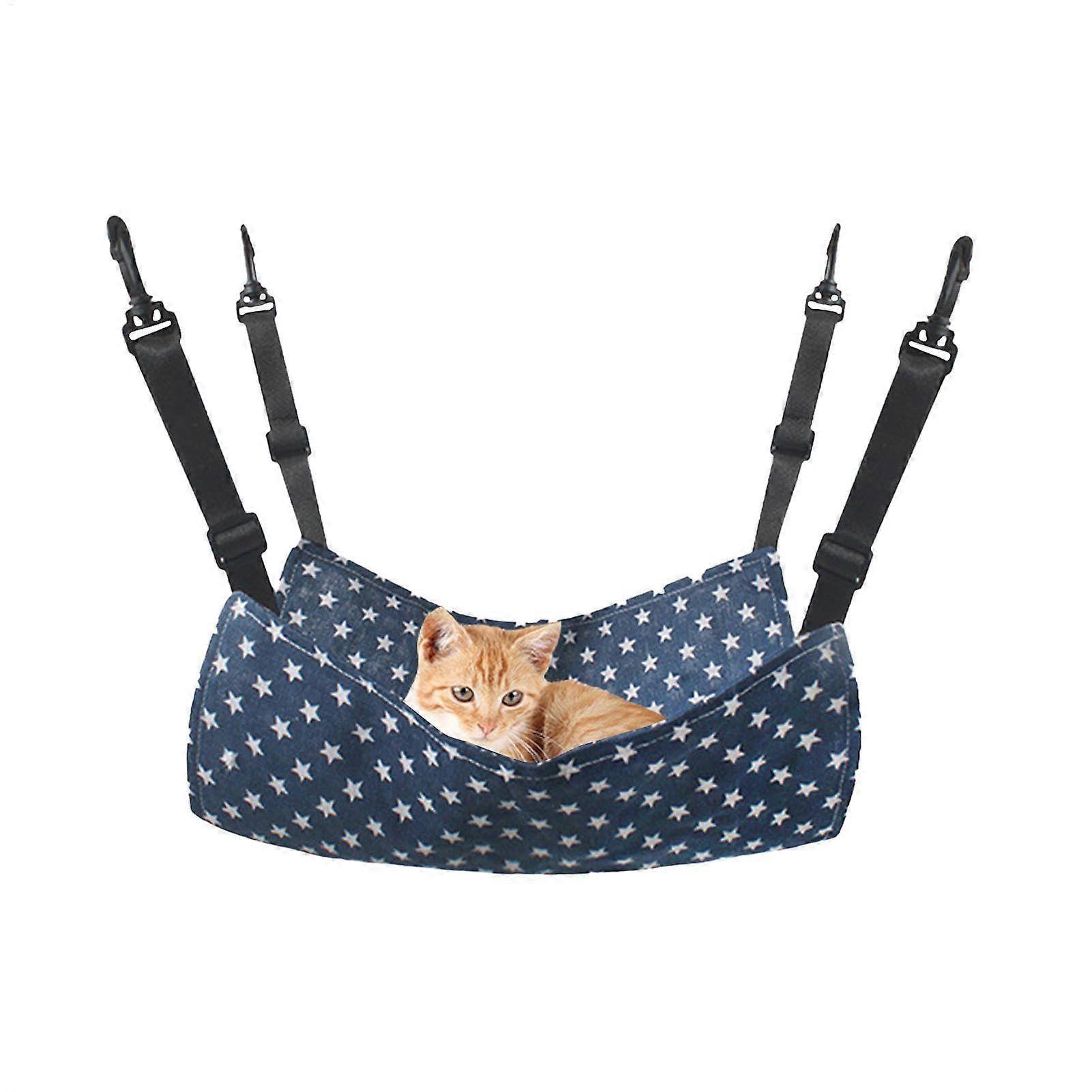 Doublesided pet cage hammock – breathable, adjustable straps, for hamsters, mice, rabbits, hanging hammock.