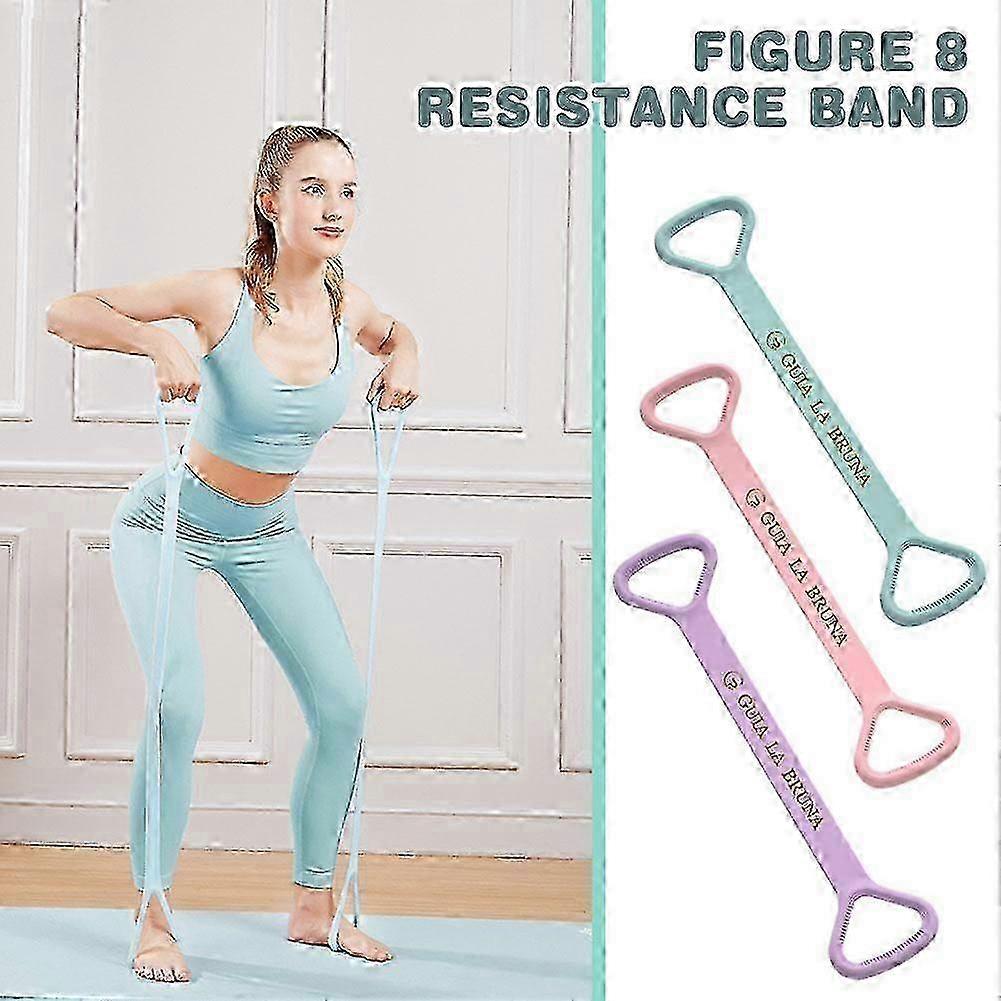 Resistance band for arm exercise - Silicone stretch rope with 8-figure design