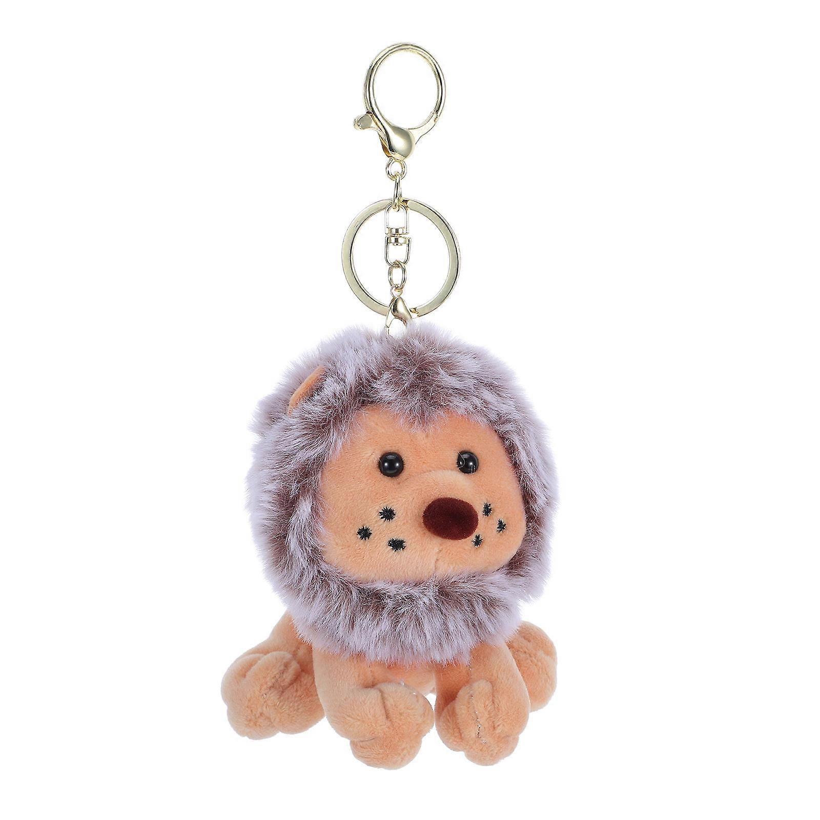 Cute Lion Keychain Bag Pendant Unique Key Ring Decoration for Keys Backpack