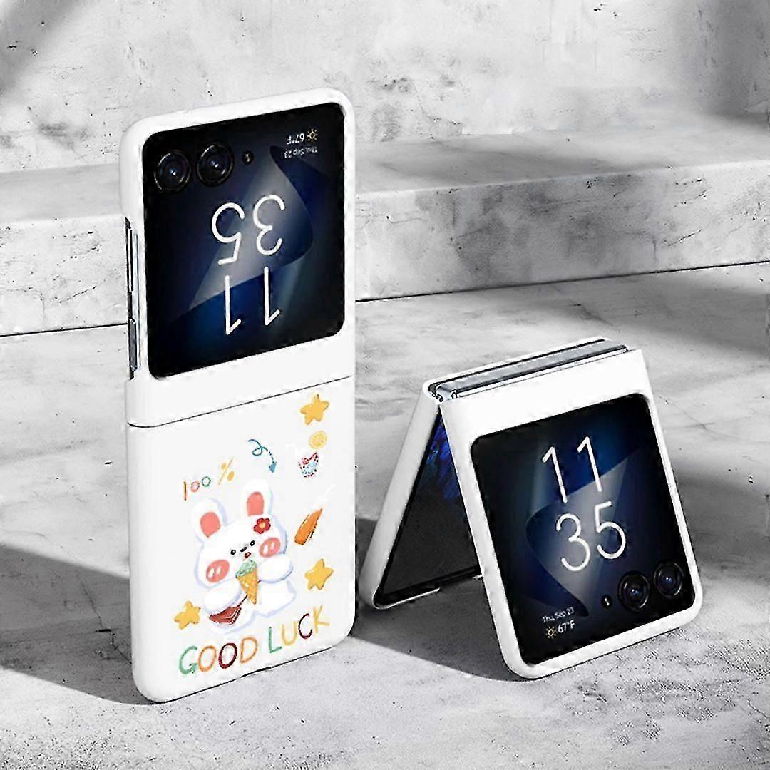 Motorola Razr 40 Ultra Sevimli Karikatür Kılıfı için, Motorola Razr+ Plus 2023 için İnce Darbeye Dayanıklı Koruyucu Kılıf, Sevimli Tavşan Kılıfı Razr 40 Ultra