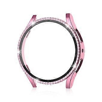 PC Watch Frame Case für Samsung Galaxy Watch 6 40mm/44mm, Galaxy Watch 6 Case Hartmaterial Bling Cr