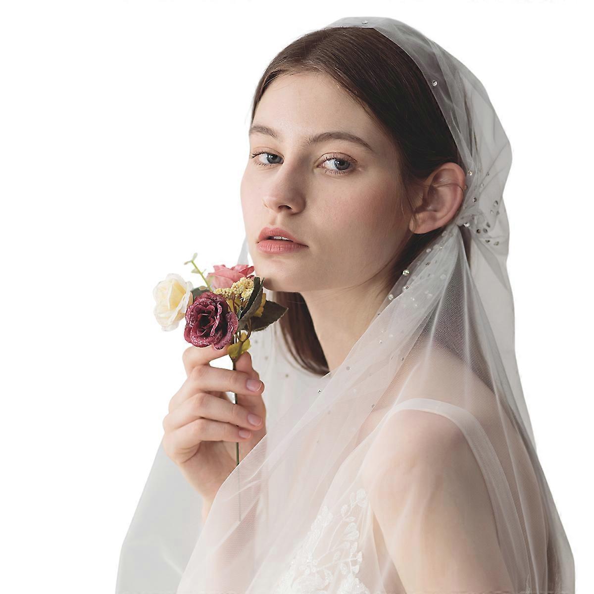 Wedding veil, white, 1 pc.，907